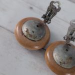 Vintage Clip On Earrings Shades of Brown Large Chunky Statement Photo 8
