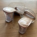 BP Women's Tan Clear Strap Mules Photo 10