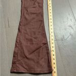 Edikted  Women's Luna Faux Leather Flare Jeans Metallic Brown Sz S Going Out Pant Photo 8