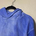 Dannijo Blue Frayed Hem Hoodie Size Medium‎ Photo 5