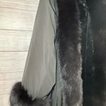 Marvin Richards Black Robe with Faux Fur Trim Photo 2