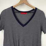 n:philanthropy V-neck Mini T Shirt Dress Supima Cotton Twist Front Blue White S Photo 2