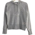 Umbro New Embossed Logo Crop Hoodie Pullover Sweatshirt Heather Grey Photo 4