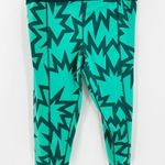 Nike Green Low Rise Elastic Waistband Stretch Cropped Activewear Pants Size XL Photo 1