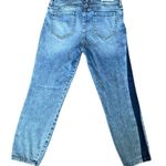 Cello Blue Side Stripe Straight Leg Crop Jeans Sz 7 Photo 8