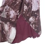 H by Halston  Sleeveless Printed Chiffon Drapey Top Burgundy Size 28W Photo 4