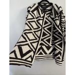 Nic+Zoe  Geometric Mirrored Angle Chunky Open Front Cardigan Womens Size Medium Photo 4
