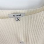 Madewell Soft Wool Cashmere Square Neck Sweater Heather Cloud Size Medium NEW Photo 7