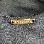 Relleciga NWT  Black One Piece Swimsuit Size Small Thong High Cut V Neck Bodysuit Photo 11