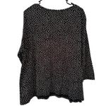 Charter Club Luxury 100% Pima Cotton Black Polka Dot T-Shirt Womens 1X Photo 1