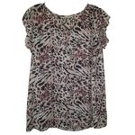 JODIFL  Animal Print Blouse Size Medium Photo 0