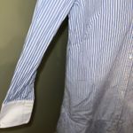 Tory Burch Cora Cotton Striped Shirt Dress with Peplum Ruffle Size 6 Photo 5