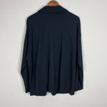 CAbi  Elemental‎ Topper Jacket XL Black Snap-Button V-Neck Shacket Stretch 6253 Photo 5