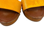 MIA Women's Slingback Wedge Sandals Yellow Tan Size 10 Casual Summer Photo 3