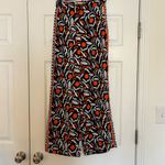 Anthropologie  Red and Black Patterned Wide Leg Pants Photo 3