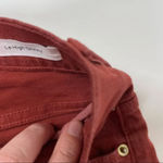 frame denim  Le High Raw Hem Skinny Ankle Jeans Burnt Henna Wash Size 24 Photo 4