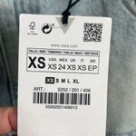 ZARA  Denim Jean Cropped Top Spaghetti Strap Blue Wash  Bloggers Photo 4