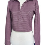 ZARA Houndstooth Polo Shirt for Women in Size Medium Photo 0