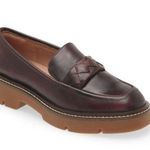 Nordstrom Torie Platform Loafer In Burgundy London, Sz 7.5 Photo 0