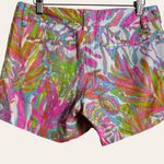 Lilly Pulitzer Coral Leaf Reef To Cuba Print Callahan Shorts Size 6 Photo 2