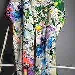 EXPRESS Skater A-Line Halter Floral Sleeveless Keyhole Dress Size 0 Photo 1