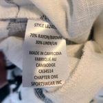 Haver & Blair Wide Leg Crop Floral Pants Womens M Black White Rayon Linen Blend Black Size M Photo 6