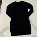 Athleta Criss Cross Long Sleeve Sweatshirt Mini Dress Women’s Small Black Modal Photo 6