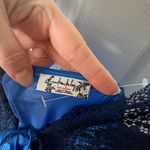 Free People  Countryside Lace Maxi Slip in Blue Campanula Combo S Photo 8