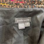 Anthracite Women's Blazer Jacket Sz 10 Tweed‎ Look Black Multi 100% Silk Photo 7