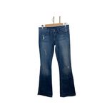 William Rast Vintage y2k  distressed Belle Flare Low Rise Blue Jeans boho western Photo 4