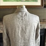 Eileen Fisher  Gray Blazer Lightweight Linen-Blend Photo 3