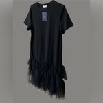 Ella Black Tulle Hem Dress NWT Size M Photo 4