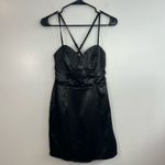 Wild Fable NWT  Black Satin Corset Sleeveless Mini Dress Size XS Photo 4