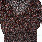 Paper Crane  Light Floral Long Sleeve Top Womens Blouse Photo 1