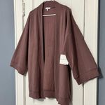 Beyond Yoga  open cardigan in mauve NWT size medium wide sleeve cozy comfort Photo 1