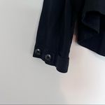 Romeo + Juliet Couture Black Army Cotton Tencel Woven Hi-low Utility Jacket Photo 3