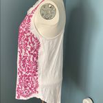 Lucky Brand  White & Purple Embroidered Tank Small Photo 3