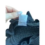 Majorelle  Shanti Top Black Off The Shoulder Ruffled Crop Bell Sleeve XS Photo 9