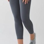 Lululemon - Zone In Crop Grey Athletic Training Workout Gym Leggings Photo 0
