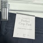 Talbots NWT Perfect Crop Pants In Navy Size 12 Photo 6