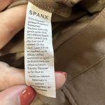 Spanx Carefree Crepe Wide Leg Pleated Trouser Cedar Brown Tan Size Large Photo 6