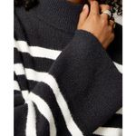 J.Crew Chunky Crewneck Sweater Supersoft Yarn Cropped Oversized Navy XS NWT Photo 2