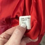 Vintage Comint Red Leather Jacket Bomber Style‎ Made in Argentina Large Photo 4