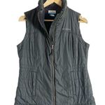 Columbia Dark Green Fleece Lined Zip Up Puffer Vest Women’s Size Small Photo 0