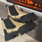 Ganni  Women's Cleated Low Chelsea Boot in Sand Photo 5