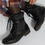 UGG  Boots Size 7 Kesey Waterproof Leather Lace Up Zip Winter Buckle Wool Outdoor Photo 1