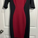 Bisou Bisou  Women’s Black and Dark Red Short Sleeve Dress - Size 6 Photo 2