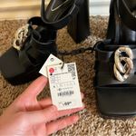 ZARA Black Women's Platform Sandals Heels Photo 4
