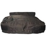 Francesco Biasia Brown Nylon Suede Trim Large Messenger Crossbody Bag Photo 4