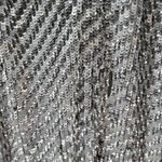 Mark & James Glittery Sequin Dress Womens M Black Silver Halter Tie Neck Mini Size M Photo 13